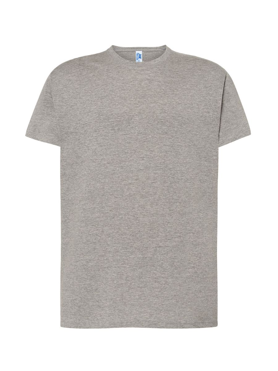 Ανδρικά T-shirt Jhk Γκρι Μελανζέ TSRA-150