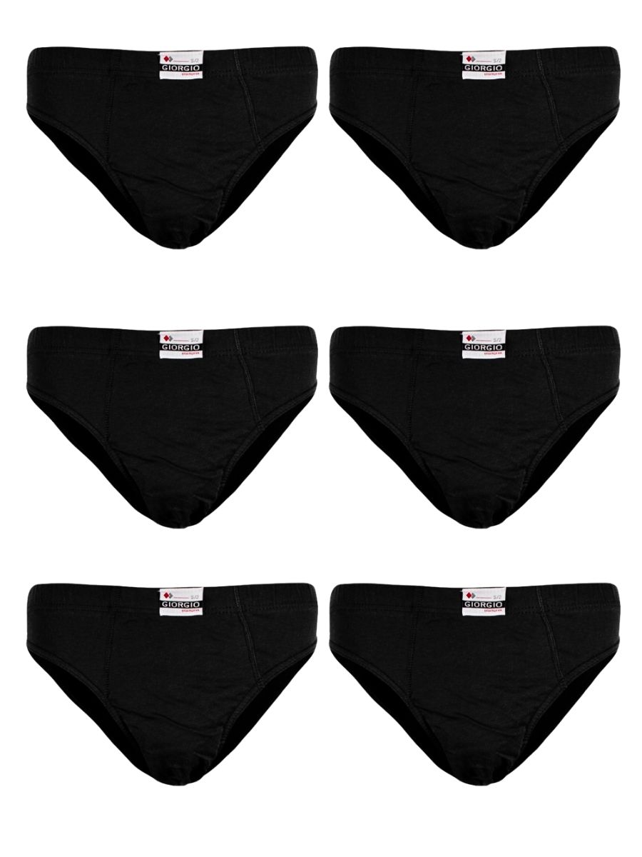 Ανδρικά Σλιπ Giogio Μαύρο 6 Pack 921