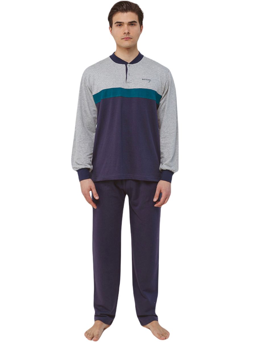 Odyssey Χειμερινή Ανδρική Πιτζάμα Μπλε 2862