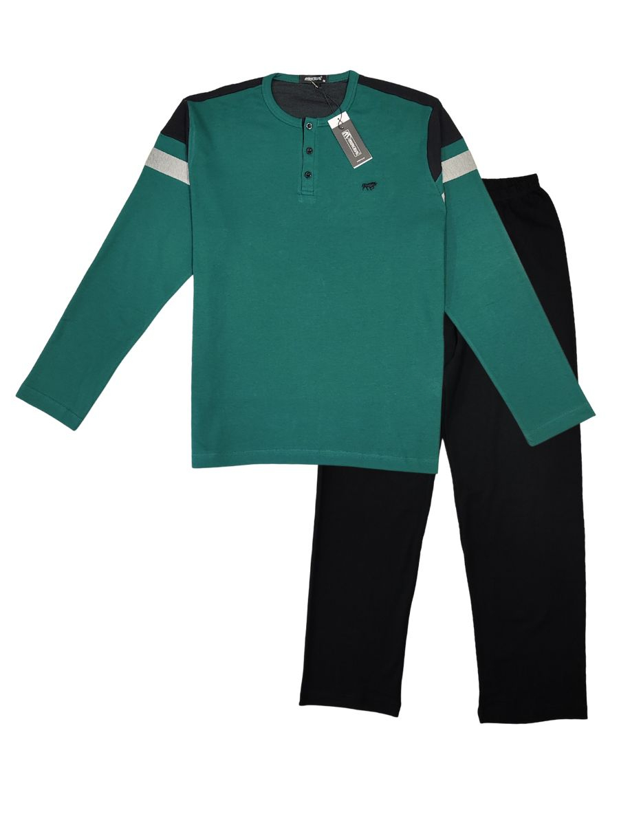 Ανδρικές Πιτζάμες Minerva Punto Di Roma Πετρόλ 71178-843