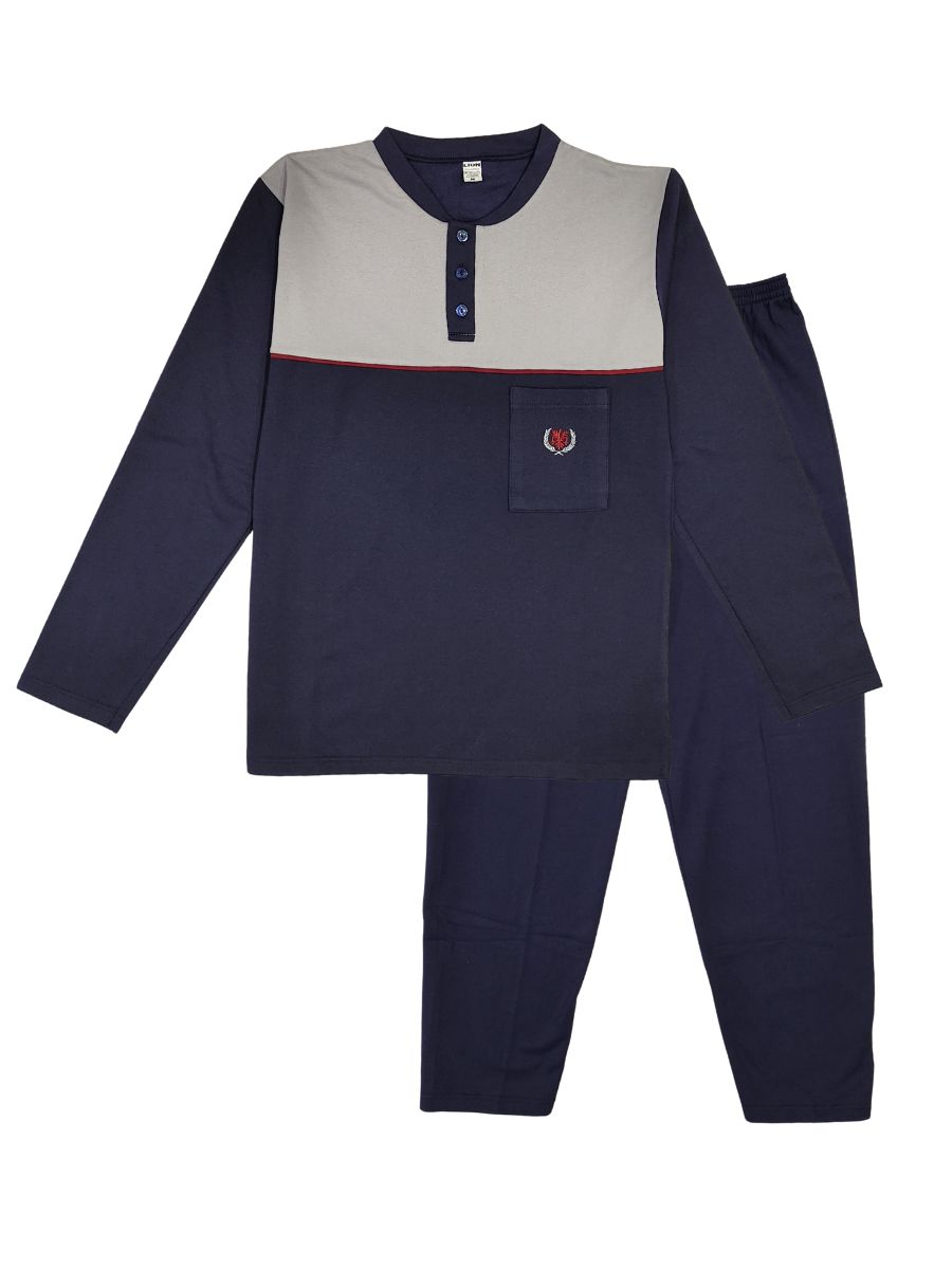 Φούτερ Ανδρικές Πιτζάμες Lion Μαρίν 1720