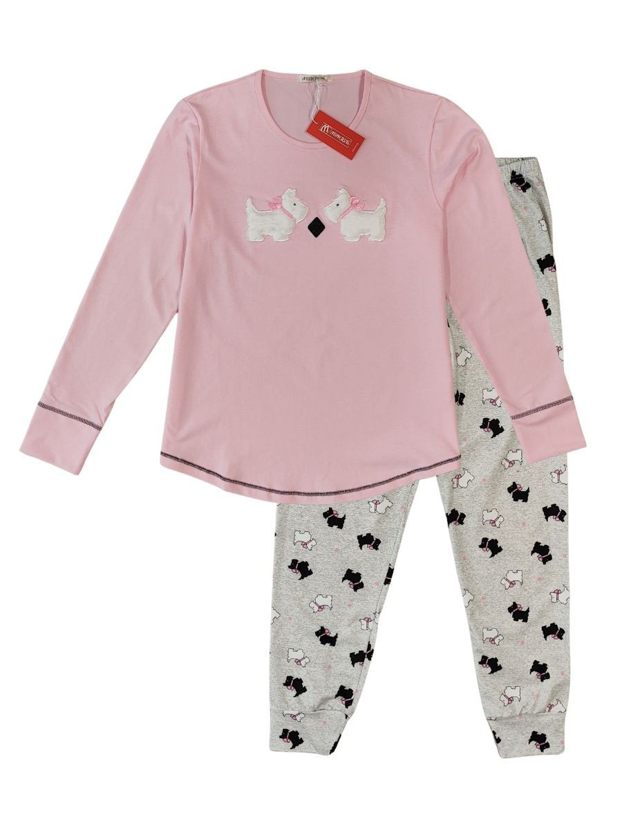 Γυναικείες Πιτζάμες Minerva Ροζ 52605-322