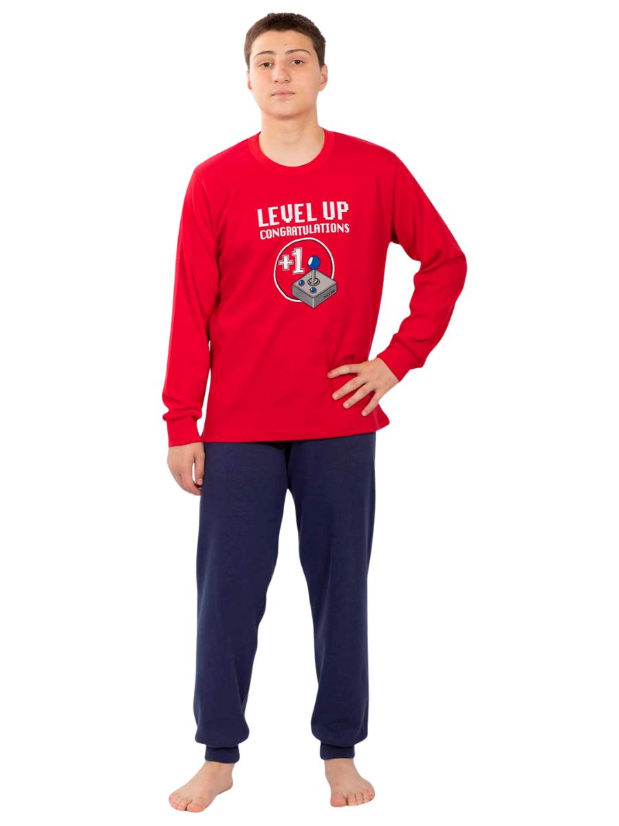 Χειμερινές Παιδικές Πιτζάμες Nina Club Κόκκινο 512-26