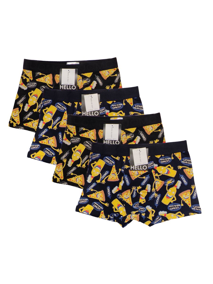 Ανδρικά Μποξεράκια Uomo Σετ 4 Τεμαχίων Multicolor 1146-1