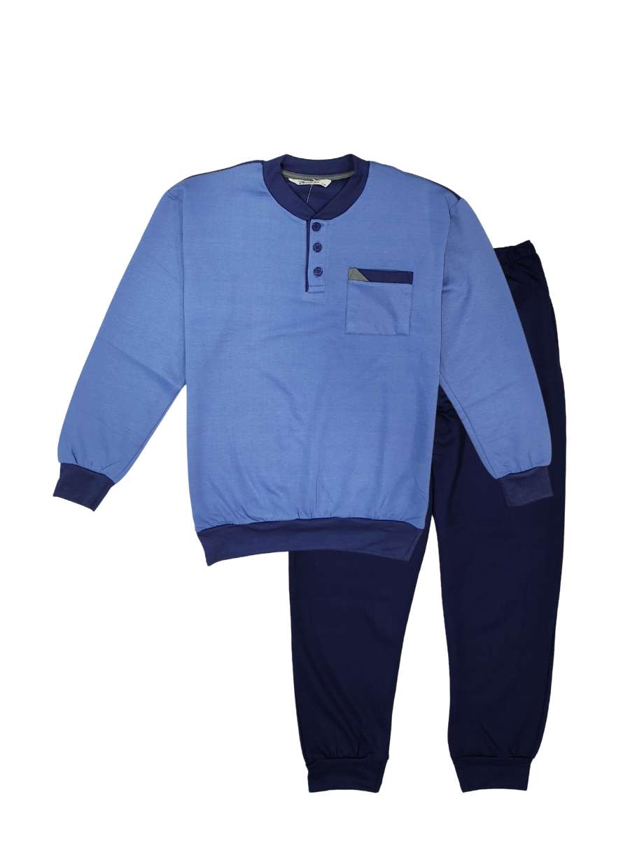 Ανδρική Πιτζάμα Φούτερ Collection Μπλε 2658