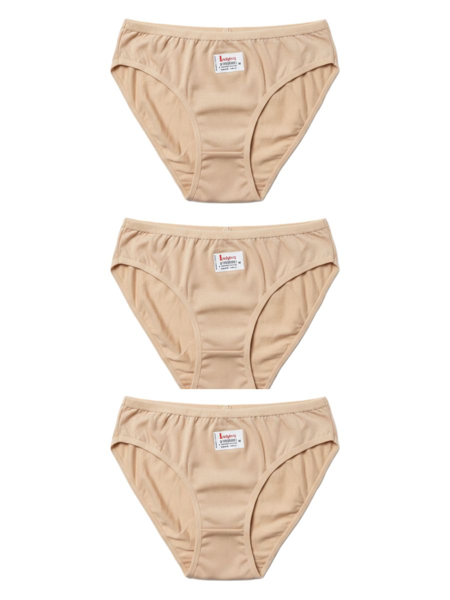 Γυναικεία Καθημερινά Εσώρουχα Ladybug 3 Τεμάχια Μπεζ 3000